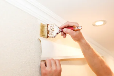 Pose de papier peint à Chapelon — revêtements muraux et toiles de verre
